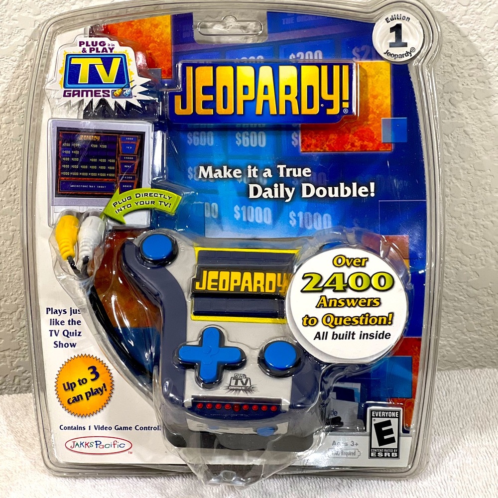 Jeopardy Plug & Play TV Video Edition 1 2007 Jakks Pacific